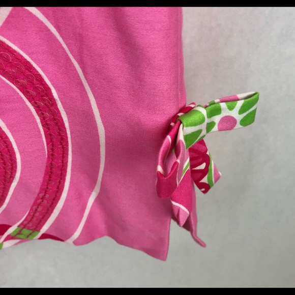 Lily Pulitzer Fitch Shift Sateen Dress Sz 4 - Picture 6 of 7